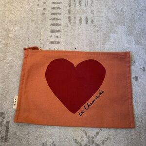 Sezane La Chemade Heart Pouch